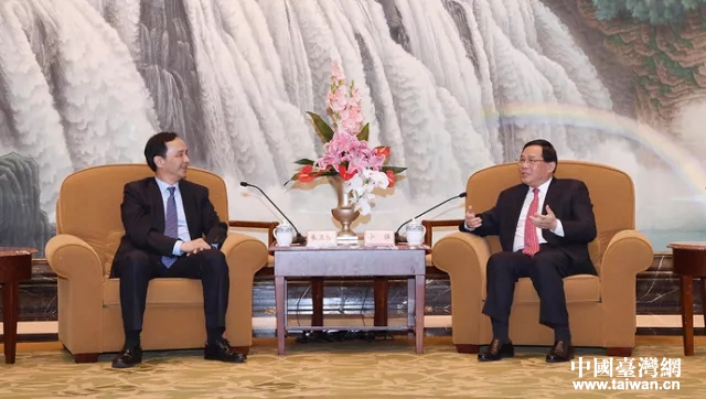 上海市委書記李強會見臺灣新北市市長朱立倫一行 上海市委書記李強會見臺灣新北市市長朱立倫一行