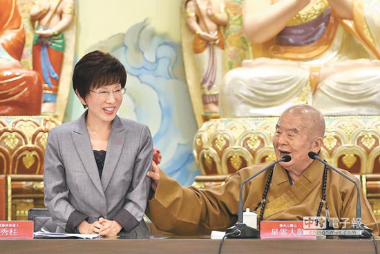 星云大師：在我心中洪秀柱早已當選（圖）
