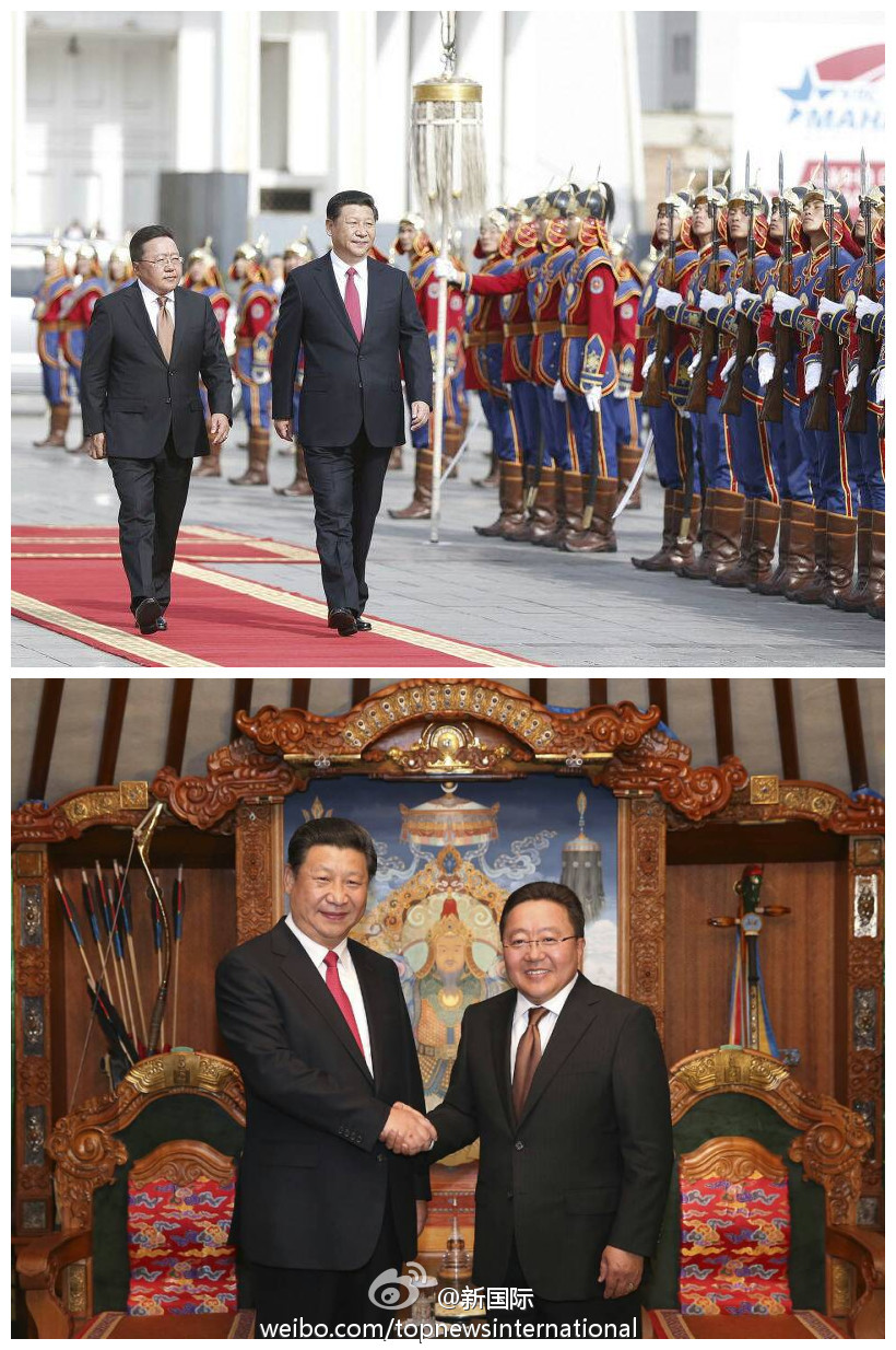 習近平會見蒙古國總統:我這次來是走親訪友 習近平會見蒙古國總統:我這次來是走親訪友