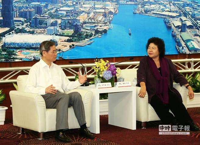 張志軍27日南下，與民進黨籍高雄市長陳菊會面，這是兩人繼去年陳菊訪陸在天津會面后，再度碰面