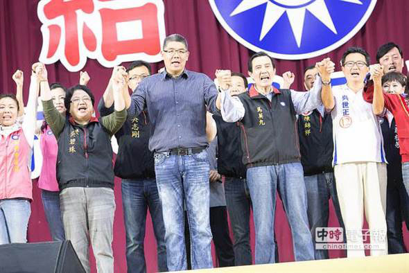 連勝文說，選舉雖辛苦但會堅持，但只要相信自己，就是正確的價值