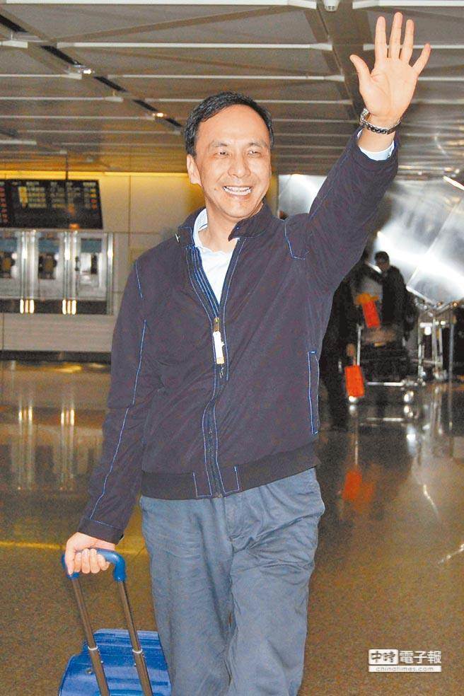 朱立倫從桃園機場出發 朱立倫從桃園機場出發