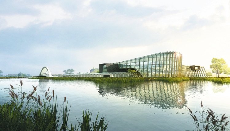 臺北故宮南院12月28日開館試營運,照片為故宮南院3D示意圖。(姚仁喜提供) 臺北故宮南院12月28日開館試營運,照片為故宮南院3D示意圖。(姚仁喜提供)