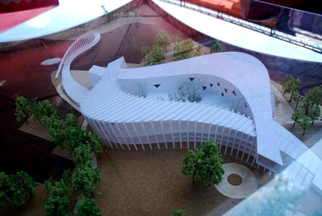 臺北故宮南院主體建筑模型。(圖片來自網絡) 臺北故宮南院主體建筑模型。(圖片來自網絡)