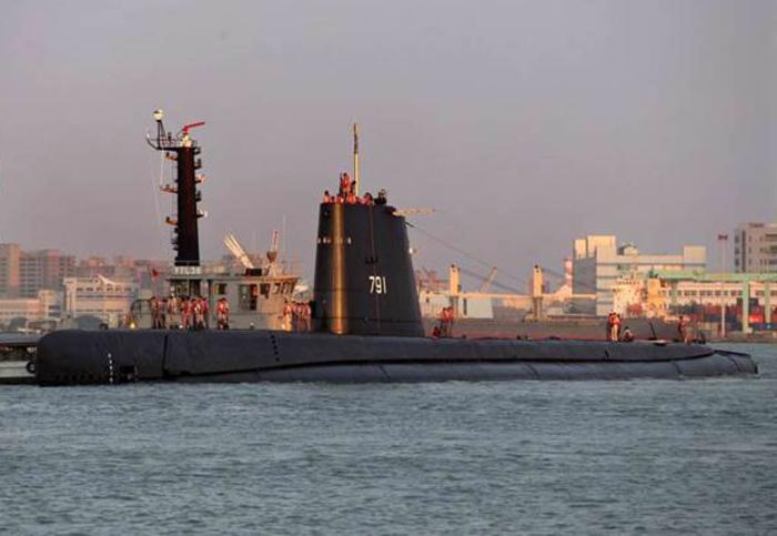 “海獅號”潛艇資料圖,來源為臺灣“中時新聞網”