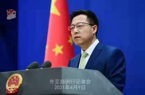 外交部發(fā)言人趙立堅(jiān)。外交部新聞司薛偉 攝