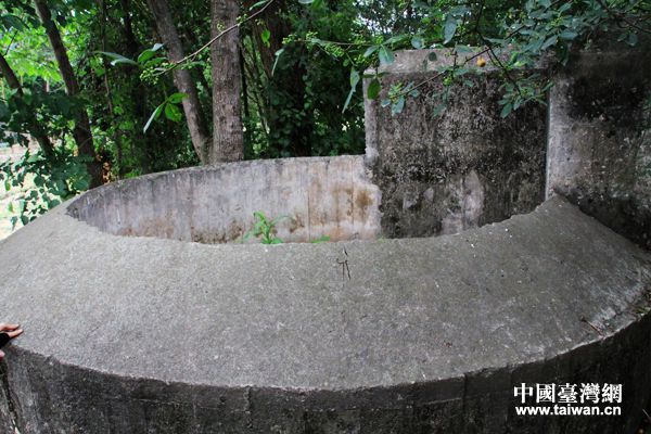 新津機場現存1號碉堡。（中國臺灣網記者 宣玲玲 攝）