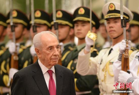 資料圖:以色列總統佩雷斯。中新社發 廖攀 攝