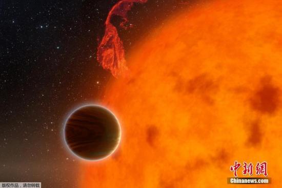 年齡1100萬年的太陽系外行星。(概念圖)