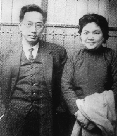 蕭道應和黃素貞夫婦。 資料圖片