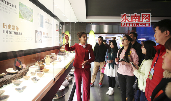 全國網絡媒體記者文化體驗館里感受白茶文化之旅